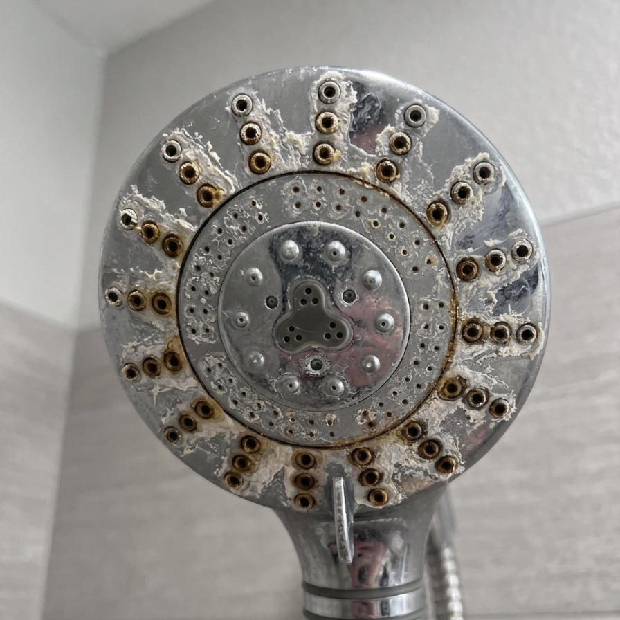 Scale Buildup on Showerhead